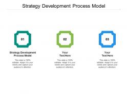 Strategy development process model ppt powerpoint presentation model diagrams cpb