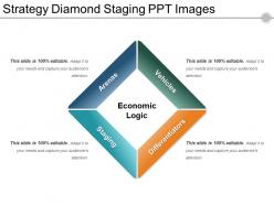 Strategy diamond staging ppt images