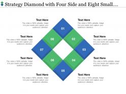 Strategy diamond with four side and eight small squares