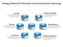 Strategy enablers for information and communication technology
