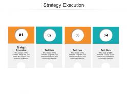 Strategy execution ppt powerpoint presentation visual aids portfolio cpb