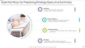 Strategy executive summary powerpoint ppt template bundles