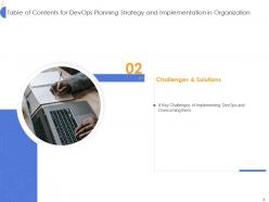 Strategy for devops planning and implementation in organization it powerpoint presentation slides