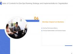 Strategy for devops planning and implementation in organization it powerpoint presentation slides