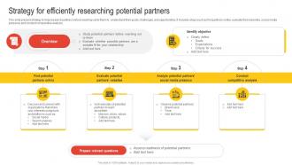 Strategy For Efficiently Researching Potential Partners Nurturing Relationships