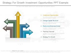Strategy for growth investment opportunities ppt example