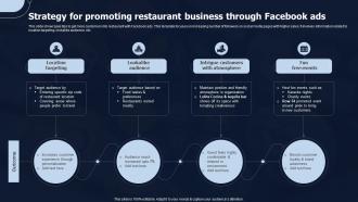 Strategy For Promoting Restaurant Business Through Facebook Ads