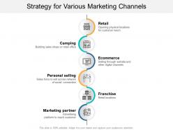Strategy For Various Marketing Channels