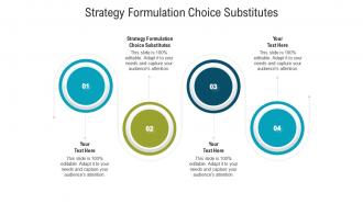 Strategy formulation choice substitutes ppt powerpoint presentation infographic template cpb