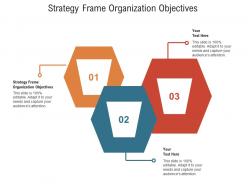 Strategy frame organization objectives ppt powerpoint presentation infographics rules cpb