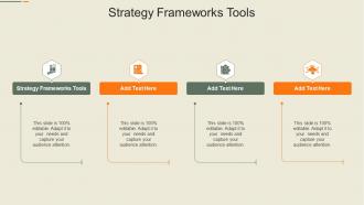 Strategy Frameworks Tools In Powerpoint And Google Slides Cpb