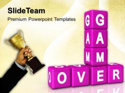 Strategy game powerpoint templates over winner success ppt presentation