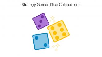 Strategy Games Dice Colored Icon In Powerpoint Pptx Png And Editable Eps Format
