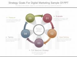 Strategy goals for digital marketing sample of ppt
