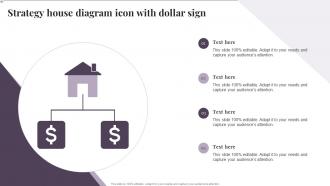 Strategy House Diagram Icon With Dollar Sign