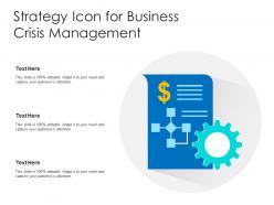 Strategy icon for business crisis management