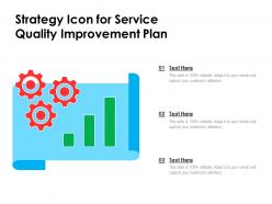 Strategy icon for service quality improvement plan