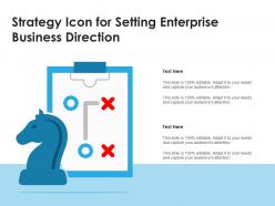 Strategy icon for setting enterprise business direction