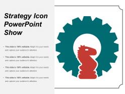 Strategy icon powerpoint show
