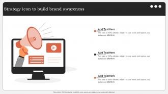 Strategy Icon To Build Brand Awareness
