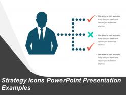 Strategy icons powerpoint presentation examples