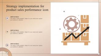Strategy Implementation For Product Sales Performance Icon