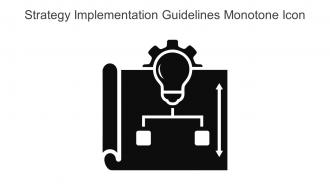 Strategy Implementation Guidelines Monotone Icon In Powerpoint Pptx Png And Editable Eps Format