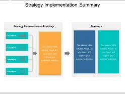 Strategy implementation summary ppt powerpoint presentation icon gridlines cpb