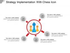 Strategy Implementation With Chess Icon Ppt Example File