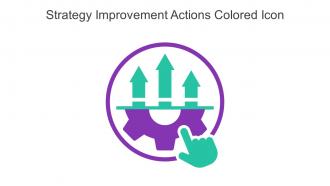 Strategy Improvement Actions Colored Icon In Powerpoint Pptx Png And Editable Eps Format