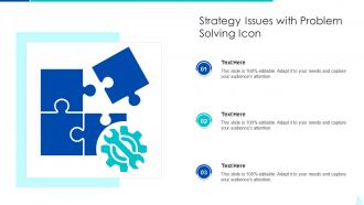 Strategy Issues With Problem Solving Icon