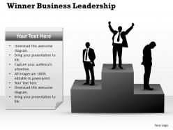 Strategy management consultants winner business leadership powerpoint templates 0528