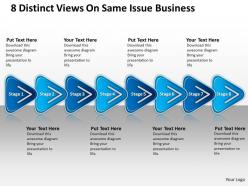 Strategy Management Consulting 8 Distinct Views Same Issue Business Powerpoint Slides 0522