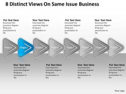 Strategy management consulting 8 distinct views same issue business powerpoint slides 0522