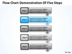 Strategy management consulting flow chart demonstration of five steps powerpoint slides 0522