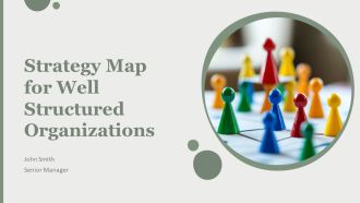 Strategy Map For Well Structured Organizations PPT Structure AT
