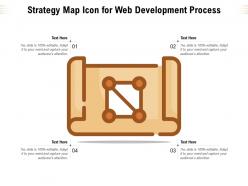 Strategy map icon for web development process