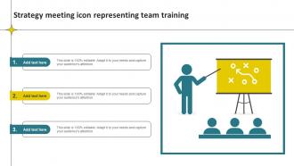 Strategy Meeting Icon Representing Team Training