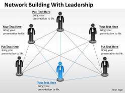 Strategy network building with leadership powerpoint templates ppt backgrounds for slides 0618