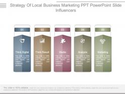 Strategy of local business marketing ppt powerpoint slide influencers
