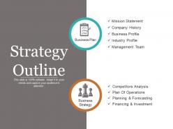 Strategy Outline Powerpoint Presentation