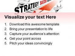 Strategy paper airplane business powerpoint templates and powerpoint backgrounds 0911