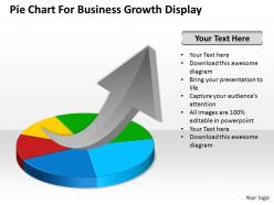 Strategy pie chart for business growth display powerpoint templates ppt backgrounds slides 0618