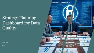 Strategy Planning Dashboard For Data Quality PPT Presentation AT