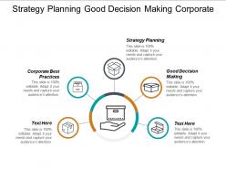 Strategy planning good decision making corporate best practices cpb