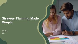 Strategy Planning Made Simple PPT Template AT