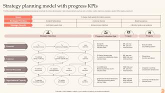 Strategy Planning Model With Progress KPIs