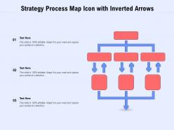 Strategy Process Map Icon With Inverted Arrows