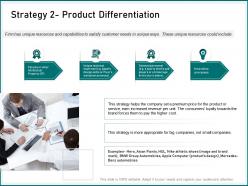 Strategy product differentiation small companies ppt powerpoint presentation samples