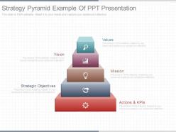Strategy pyramid example of ppt presentation